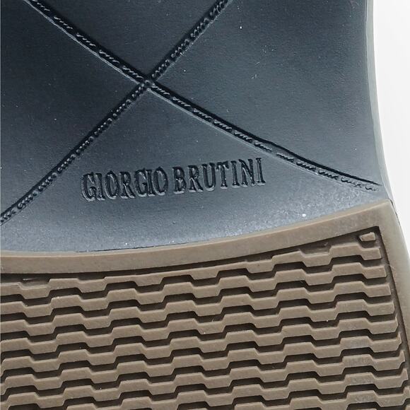Giorgio Brutini Abrams Mens Dress Shoes 9.5 Black Leather Slip On Memory Foam - Picture 8 of 11